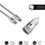 Subblim Cargador de Coche Dual PD20W+QC3.0 con Cable USB C a Lightning Blanco